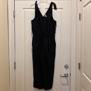 A New Day Linen Jumpsuit Black M NWT